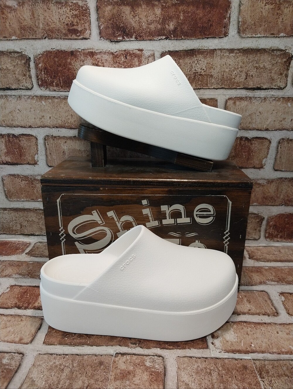Pre-owned 2024 Crocs Dylan Platform Clogs